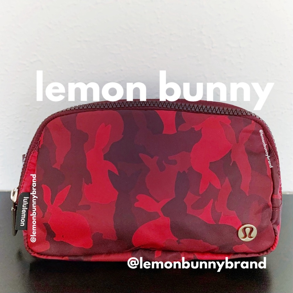 lululemon Lunar New Year Everywhere Belt Bag Rabbit All Over Print Red New NWT